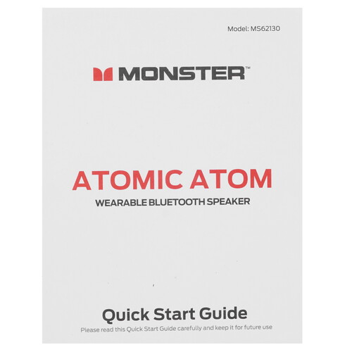 Купить Портативная колонка MONSTER Atomic Atom, красный  5636538. Характеристики, отзывы и цены в Донецке
