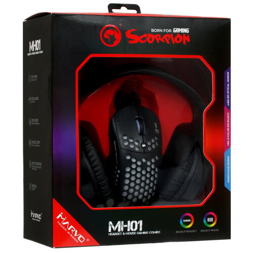 Купить Игровой набор Marvo MH01BK черный  4712173. Характеристики, отзывы и цены в Донецке