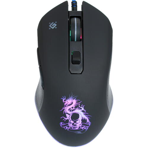 Купить Мышь+коврик проводная Defender GM-090L [52090] черный  8106336. Характеристики, отзывы и цены в Донецке