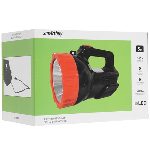 Купить Фонарь-прожектор Smartbuy (SBF-355-K)/40  9177456. Характеристики, отзывы и цены в Донецке