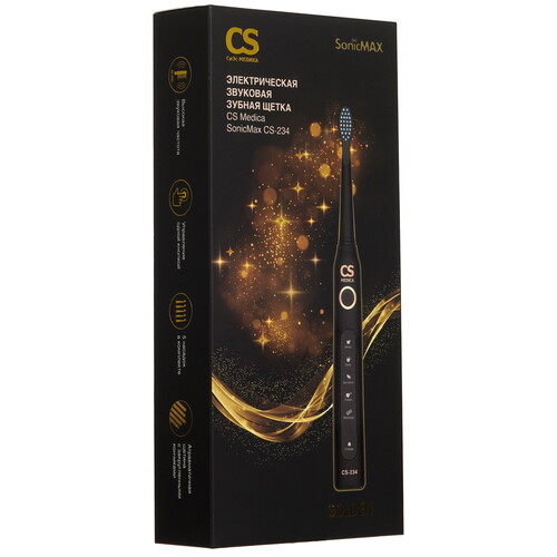 Купить Электрическая зубная щетка CS Medica SonicMax CS-234 черный  9204550. Характеристики, отзывы и цены в Донецке