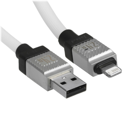 Купить Кабель круглый Baseus Lightning 8-pin - USB 2.0 Type-A белый 2 м  9167162. Характеристики, отзывы и цены в Донецке