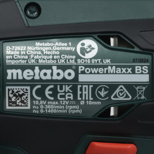 Купить Дрель-шуруповерт Metabo PowerMaxx BS 10.8/12V  5454587. Характеристики, отзывы и цены в Донецке