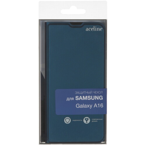 Купить Чехол-книжка  Aceline Kors для Samsung Galaxy A16 4G синий  5620311. Характеристики, отзывы и цены в Донецке