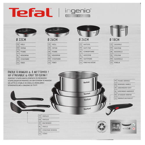 Купить Набор посуды Tefal  Ingenio Emotion 8 L8978S04  5415267. Характеристики, отзывы и цены в Донецке