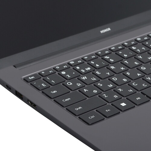 Купить 14" Ноутбук HONOR MagicBook X14 2025 5301ALWJ/FRG-X серый  5608555. Характеристики, отзывы и цены в Донецке