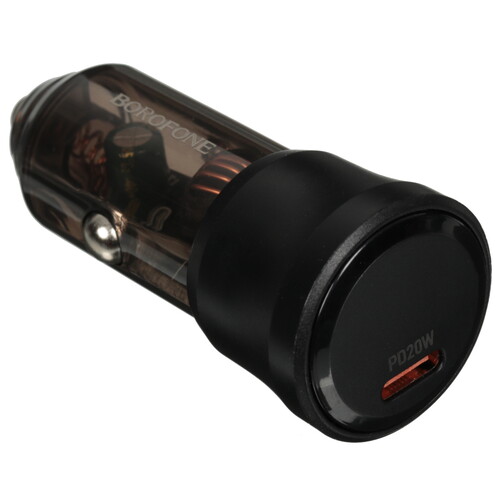 Купить Автомобильное ЗУ Borofone BZ24 прозрачный  9244274. Характеристики, отзывы и цены в Донецке