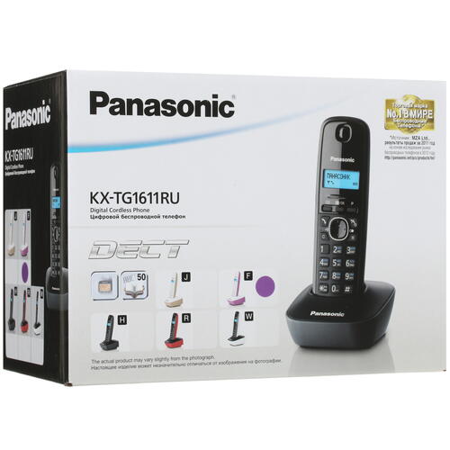 Купить Телефон беспроводной (DECT) Panasonic KX-TG1611RUF  0133082. Характеристики, отзывы и цены в Донецке