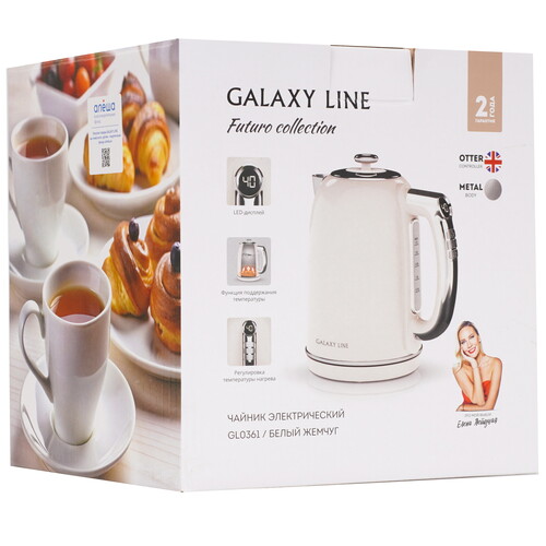 Купить Электрочайник Galaxy Line GL 0361 бежевый  9208335. Характеристики, отзывы и цены в Донецке