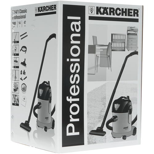 Купить Пылесос Karcher T 14/1 Classic серый  8142668. Характеристики, отзывы и цены в Донецке