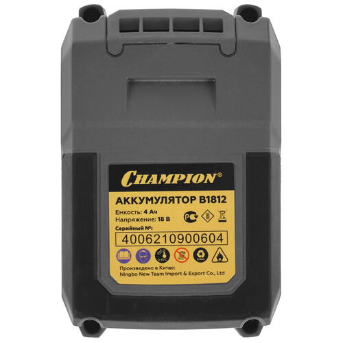 Купить Аккумулятор Champion B1812  9904689. Характеристики, отзывы и цены в Донецке