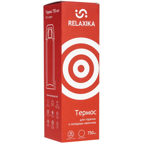 Купить Термос Relaxika 101 R101.750.7 красный  9194320. Характеристики, отзывы и цены в Донецке