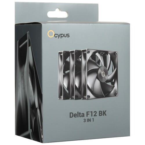 Купить Комплект вентиляторов Ocypus Delta F12 BK 3IN1  5612400. Характеристики, отзывы и цены в Донецке