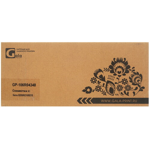 Купить Тонер-картридж лазерный GalaPrint GP-106R04348 черный, с чипом  9196253. Характеристики, отзывы и цены в Донецке
