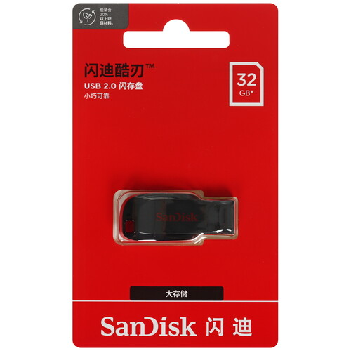 Купить Память USB Flash 32 ГБ SanDisk Cruzer Blade [SDCZ50-032G-Z35]  5629480. Характеристики, отзывы и цены в Донецке