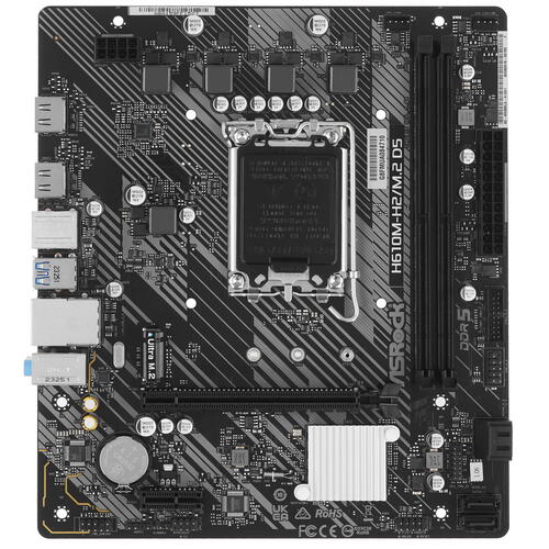 Купить Материнская плата ASRock H610M-H2/M.2 D5  5452635. Характеристики, отзывы и цены в Донецке
