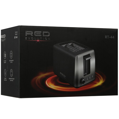 Купить Тостер RED evolution RT-44 черный  9125727. Характеристики, отзывы и цены в Донецке