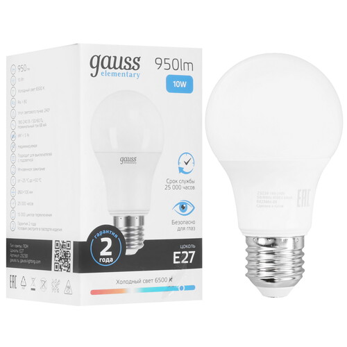 Купить Лампа светодиодная Gauss 23230  9105901. Характеристики, отзывы и цены в Донецке