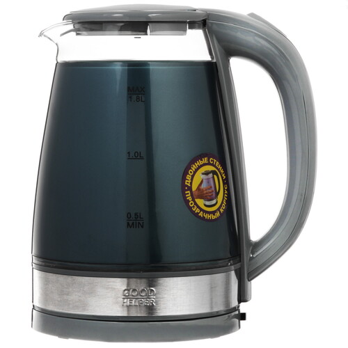 Купить Электрочайник Goodhelper KPG-1811 синий  9304898. Характеристики, отзывы и цены в Донецке
