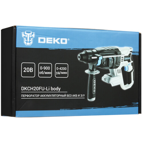 Купить Перфоратор DEKO DKCH20FU-Li UNV 20V , Без ЗУ, Без АКБ  5608053. Характеристики, отзывы и цены в Донецке