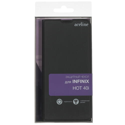 Купить Чехол-книжка  Aceline Kors для Infinix HOT 40i черный  5436591. Характеристики, отзывы и цены в Донецке