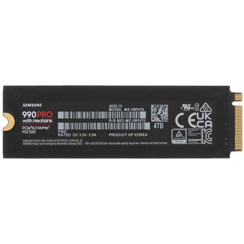 Купить 4000 ГБ M.2 NVMe накопитель Samsung 990 PRO  5448837. Характеристики, отзывы и цены в Донецке