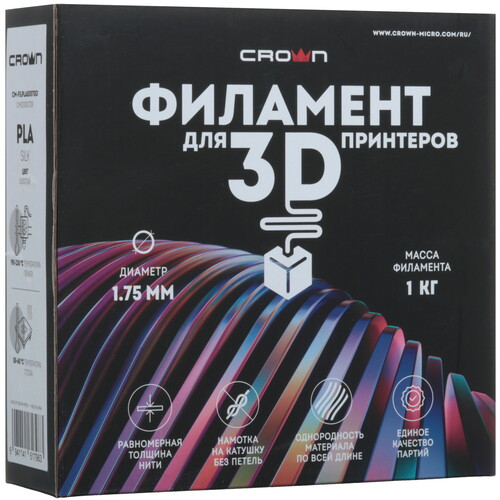 Купить Пластик CROWN CM-FILPLAS007Gd  9229256. Характеристики, отзывы и цены в Донецке