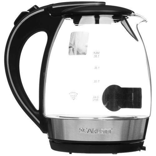 Купить Электрочайник Scarlett SC-EK27G47 черный  5360247. Характеристики, отзывы и цены в Донецке