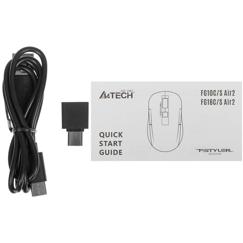 Купить Мышь беспроводная A4Tech Fstyler FG16CS Air 2  черный  5632900. Характеристики, отзывы и цены в Донецке