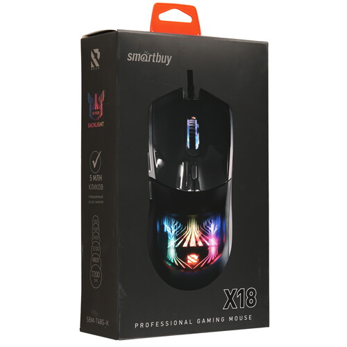 Купить Мышь проводная Smartbuy RUSH X18  9190280. Характеристики, отзывы и цены в Донецке