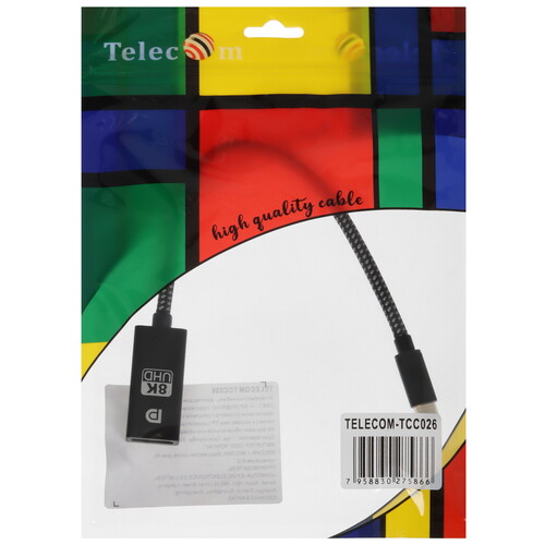 Купить Переходник однонаправленный Telecom USB Type-C - DisplayPort, 0.2 м  5471439. Характеристики, отзывы и цены в Донецке
