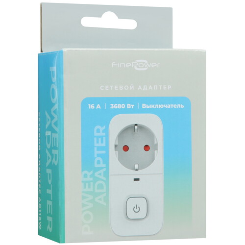 Купить Адаптер питания FinePower AD116W белый  5421362. Характеристики, отзывы и цены в Донецке