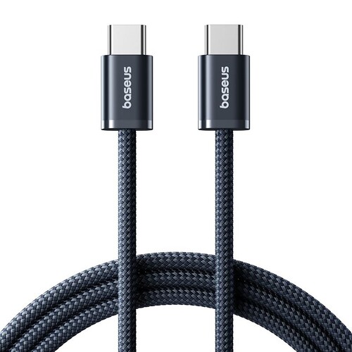 Купить Кабель круглый Baseus USB Type-C - USB Type-C серый 2 м  5627603. Характеристики, отзывы и цены в Донецке