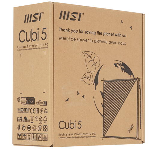 Купить Мини ПК MSI Cubi 5 12M-097XRU [9S6-B0A812-097]  5454336. Характеристики, отзывы и цены в Донецке