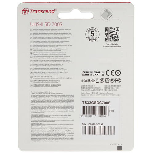 Купить Карта памяти Transcend 700S SDHC 32 ГБ [TS32GSDC700S]  1275799. Характеристики, отзывы и цены в Донецке
