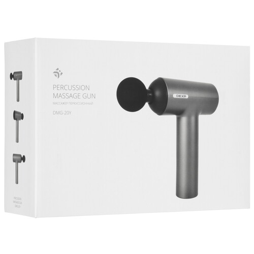 Купить Массажный пистолет DEXP DMG-20Y серый  9196919. Характеристики, отзывы и цены в Донецке