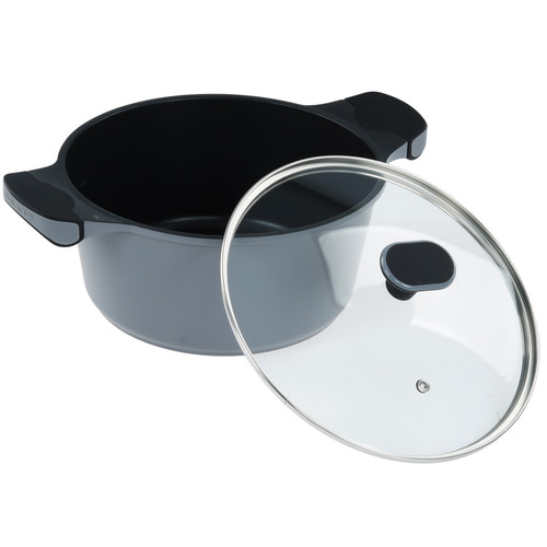 Купить Кастрюля Polaris Stein-24C 4.3 л 24 см серый  9342383. Характеристики, отзывы и цены в Донецке