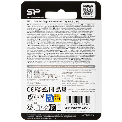 Купить Карта памяти Silicon Power Inspire microSDXC 128 ГБ  5640185. Характеристики, отзывы и цены в Донецке