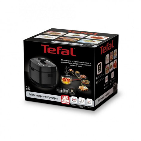 Купить Мультиварка-скороварка Tefal CY625D32 черный  5323291. Характеристики, отзывы и цены в Донецке
