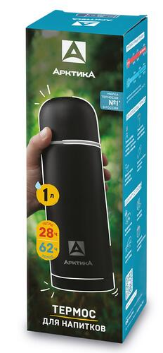 Купить Термос Арктика 105-1000 черный  9116096. Характеристики, отзывы и цены в Донецке