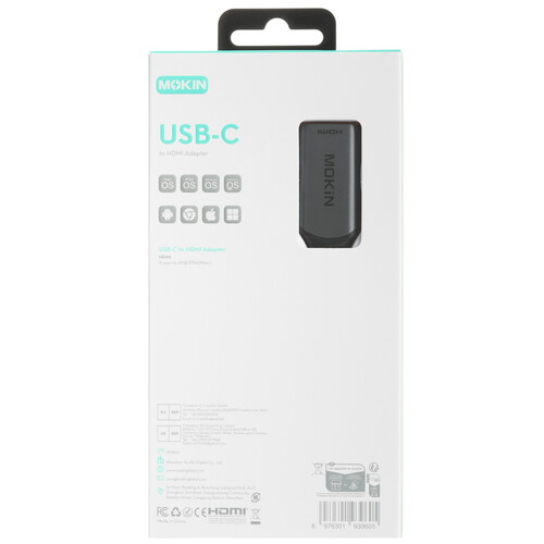 Купить Переходник однонаправленный Mokin USB Type-C - HDMI, 0.1 м  9280505. Характеристики, отзывы и цены в Донецке