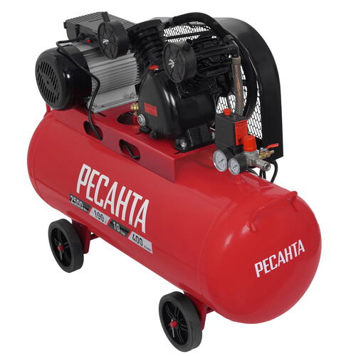 Купить Компрессор поршневой масляный Ресанта КП-100/400Р  9944758. Характеристики, отзывы и цены в Донецке