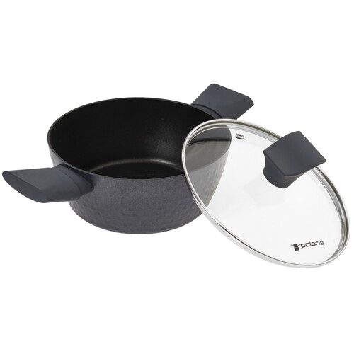 Купить Кастрюля Polaris Kontur-20C 2 л 20 см черный  9139971. Характеристики, отзывы и цены в Донецке