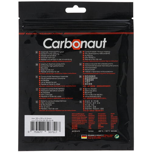 Купить Термопрокладка Thermal Grizzly Carbonaut [TG-CA-25-25-02-R]  1347839. Характеристики, отзывы и цены в Донецке