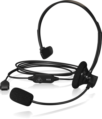 Купить Проводная моногарнитура BEHRINGER HS10 USB черный  9093616. Характеристики, отзывы и цены в Донецке