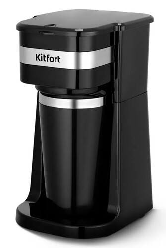 Купить Кофеварка капельная Kitfort КТ-7626 черный  9238736. Характеристики, отзывы и цены в Донецке