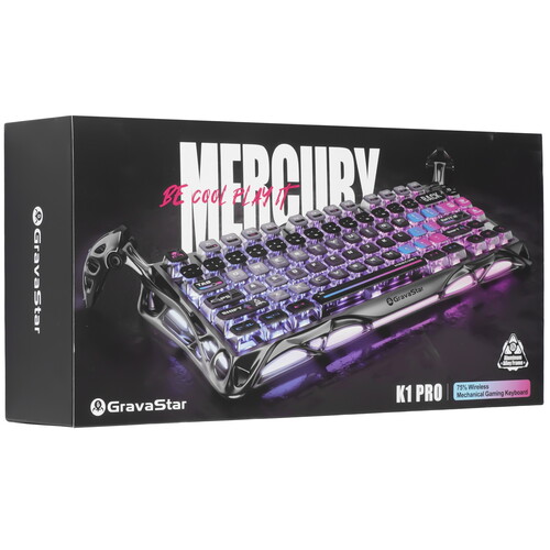 Купить Клавиатура  проводная + беспроводная GravaStar Mercury K1 Pro Cyberpunk  9276735. Характеристики, отзывы и цены в Донецке