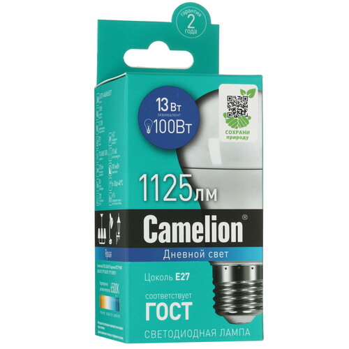 Купить Лампа светодиодная Camelion LED E27/A60/13w/865  5642993. Характеристики, отзывы и цены в Донецке