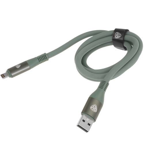 Купить Кабель круглый BY Lightning 8-pin - USB 2.0 Type-A зеленый 1 м  5482100. Характеристики, отзывы и цены в Донецке