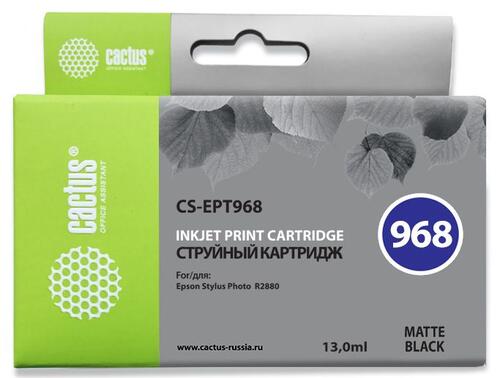 Купить Картридж Cactus CS-EPT968 черный матовый  7930633. Характеристики, отзывы и цены в Донецке